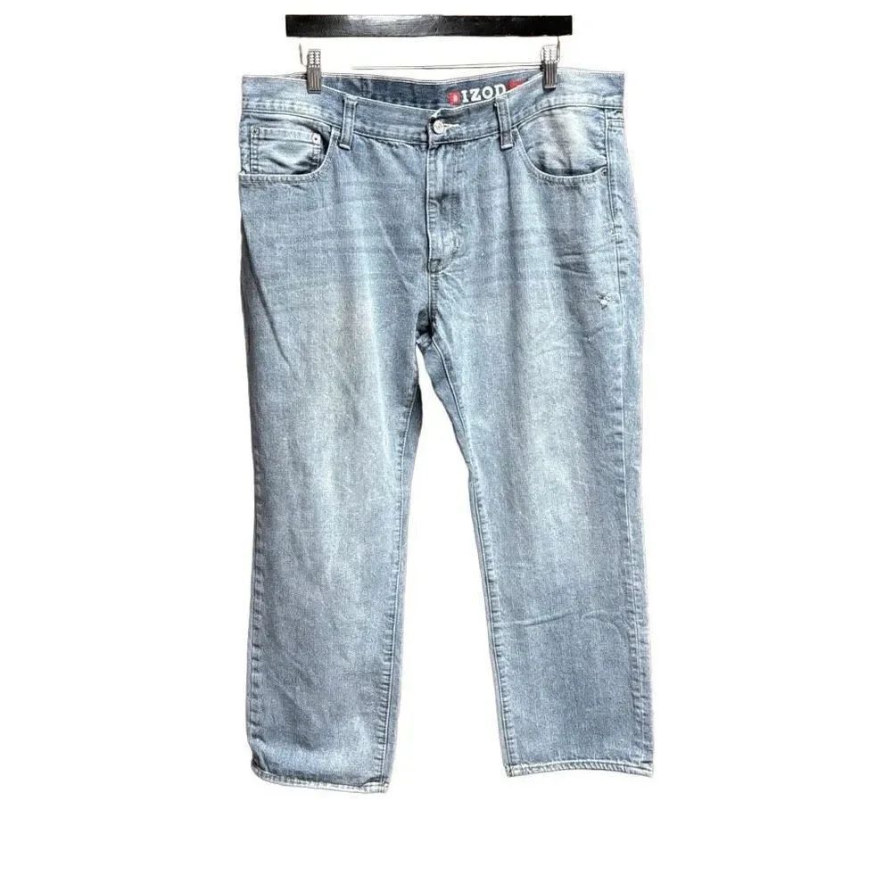 Izod Men’s Straight Fit Blue Jeans Size 38x30